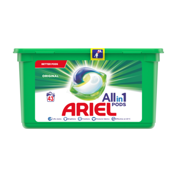 Ariel Allin1 Pods Regular Wasmiddelcapsules 43 Wasbeurten bij Jumbo