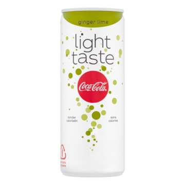 Coke Light Ginger Lime 250 ml Blik bij Jumbo