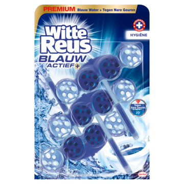 Witte Reus Toiletblok Blauw Actief Hygiene 3 stuks