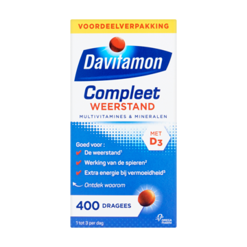 Davitamon Compleet Weerstand Multivitamines & Mineralen 400 Dragees