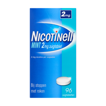 Nicotinell Mint Zuigtablet Stoppen met Roken 2 mg 96 Stuks bij Jumbo