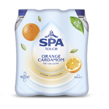 Spa® Touch | 6x50 cl Orange Cardamom | Niet-bruisend | sinaasappel kardemon smaak | koolzuurvrij