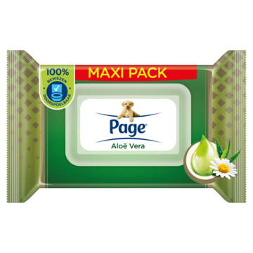 Page - Vochtig Toiletpapier - Aloë Vera - Maxi Pack - 76 Stuks