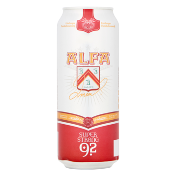 Alfa Super Strong 9.2 Blik 50 cl