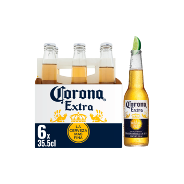 Corona Extra Mexicaans Pils Bier Flessen 6 x 355 ml