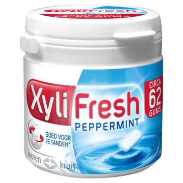 Xylifresh Peppermint Suikervrij Kauwgom Pot 93 g