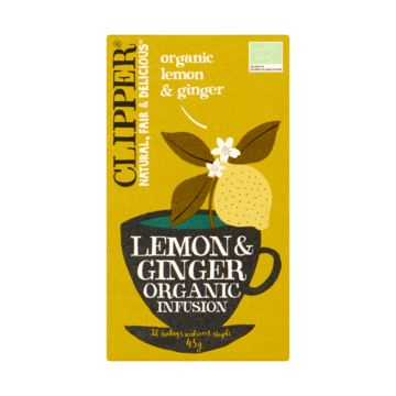 Clipper Lemon & Ginger Organic Infusion 20 Zakjes 45 g bij Jumbo