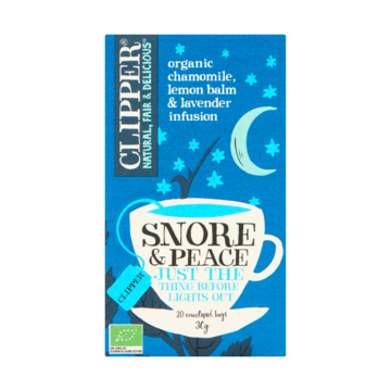 Clipper Snore & Peace Organic Chamomile, Lemon Balm & Lavender