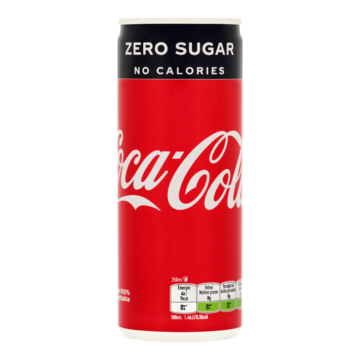 Coca-Cola Zero Sugar 250 ml Blik bij Jumbo