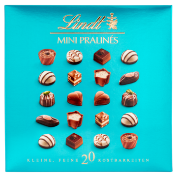 Lindt- Mini Pralinés- 20 stuks- Chocoladecadeau- Geschenkverpakking- Relatiegeschenk- Verjaardag- Traktatie