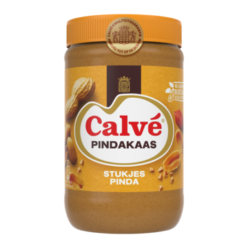 Calvé Pindakaas Stukjes Pinda pot - 1000 g