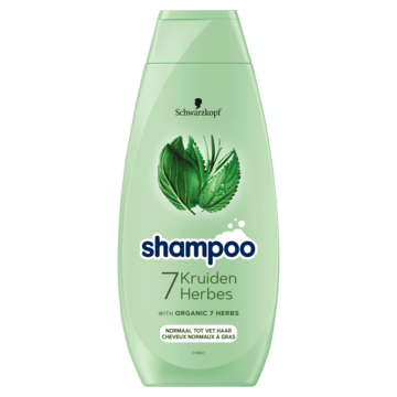 Schwarzkopf Shampoo 7 Kruiden 400 ml, voor normaal tot vet haar