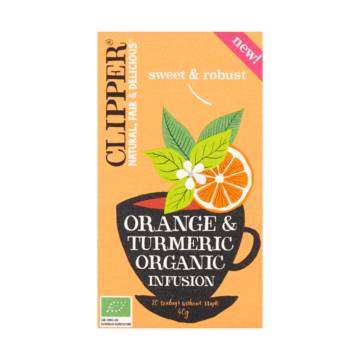 Clipper Orange & Turmeric Organic Infusion 20 Stuks 40 g bij Jumbo