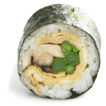 Sushi maki  omelet en asperges