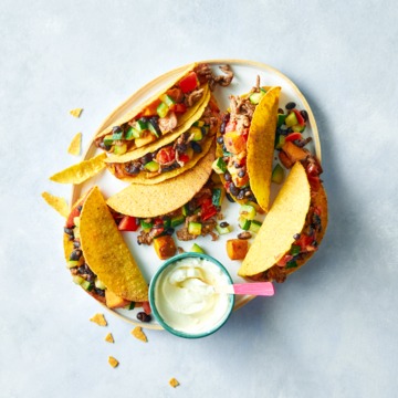 Taco’s met zoete aardappel en gehakt